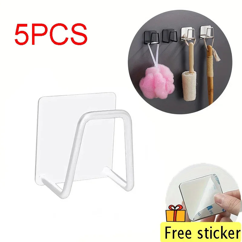 Stainless Steel Sink Sponge Holder | Self-Adhesive Wall Rack