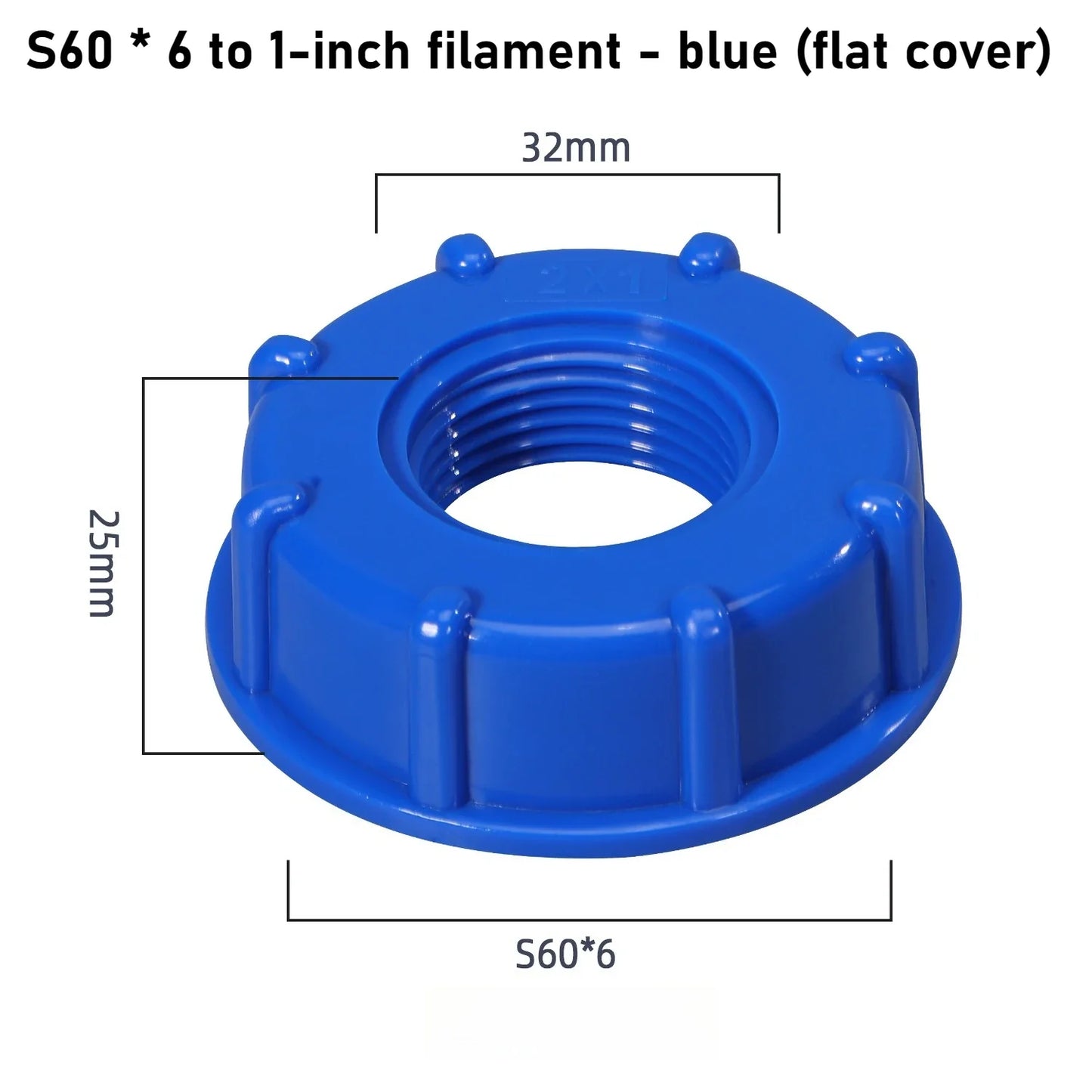 IBC Tote Tank Valve Adapter – 1/2" 3/4" 1" Threaded Joint