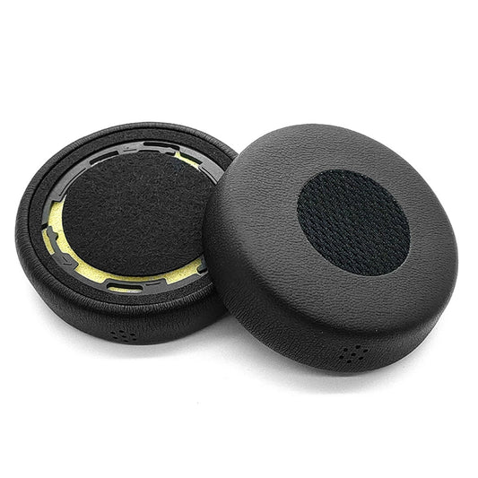 2 PCS/1 PAIR Leather Cushion Cover For Jabra Evolve 20SE 30II 40 65 75 Earpads Cover Sponge Soft Headphone Pads Black Peaceful Pleasures Health and Wellness Default Title