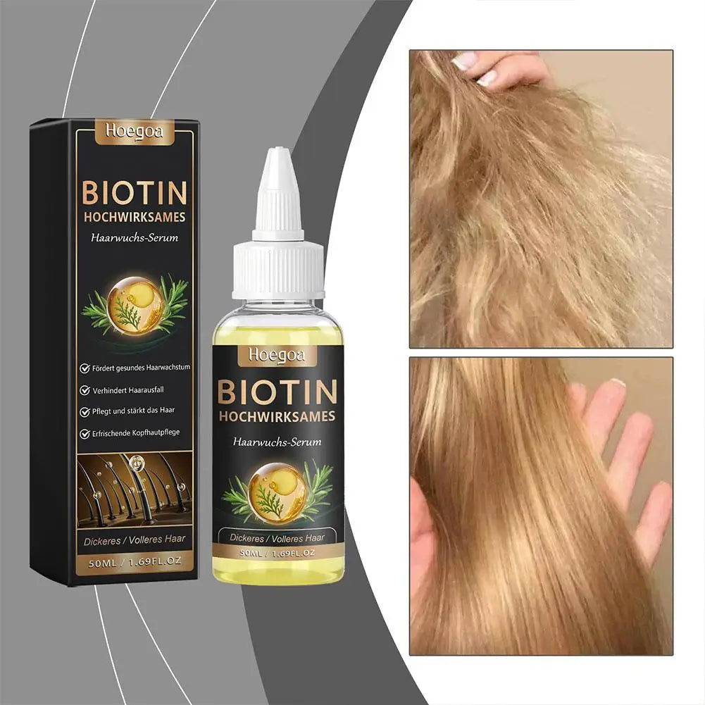 Biotin Hair Serum Rosemary And Ginger Hair Growth Oil For Men And Women, Help Grow Healthy, Strong Hair Care Essential Oils Peaceful Pleasures Health and Wellness