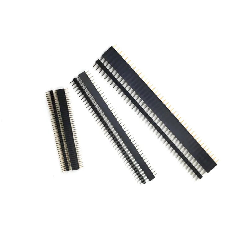 5 Pairs 40 Pin 1x40 Single Row Male and Female 1.27mm/2.0mm/2.54 Breakable Pin Header PCB JST Connector Strip for Arduino Black Peaceful Pleasures Health and Wellness