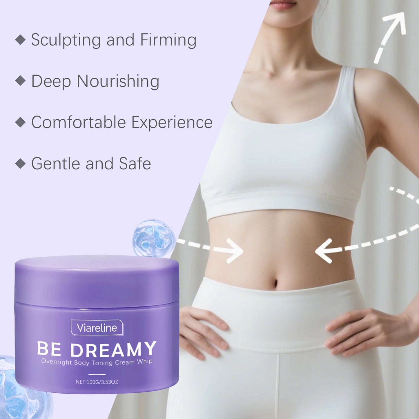 VIARELINE Body Firming Toning Cream 100g – Skin Tightening