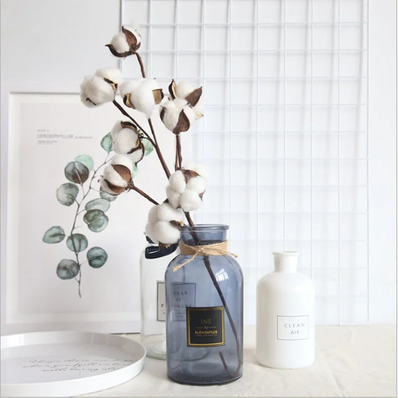 Dried Cotton Stem Branches | Natural Floral Décor for Weddings