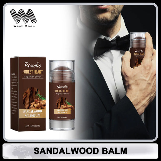 Roxelis Sandalwood Solid Perfume Balm for Men – 15g Solid Perfume Balm Oasis Select
