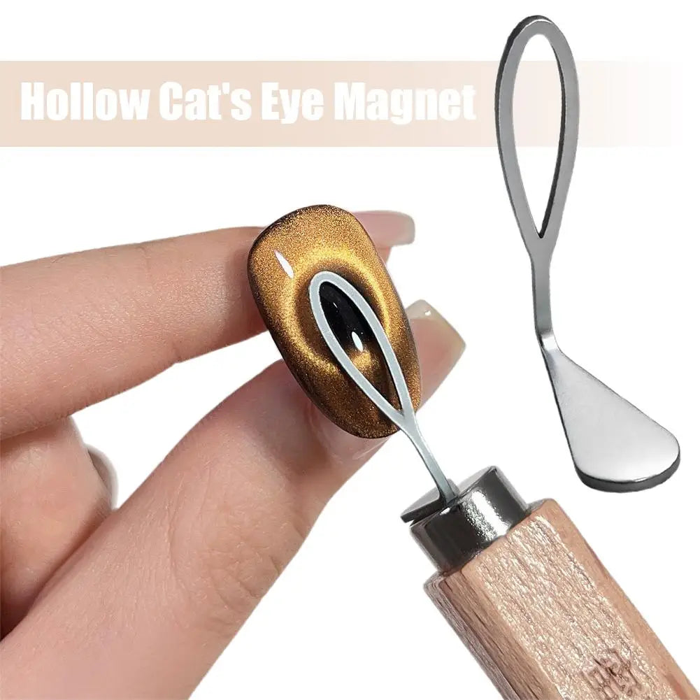 1/3/5pcs Cat's Eye Shaped Nail Magnet Stick Wire Tools For Creating Eye Shapes On Nails Love Heart Cat Eye Nail Magnet Art Acces Peaceful Pleasures Health and Wellness