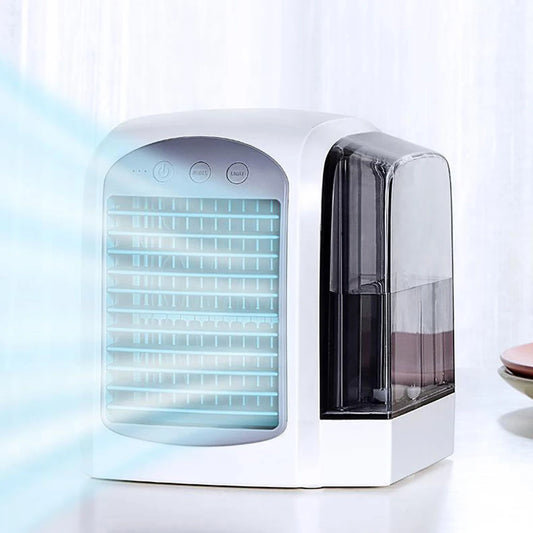 USB Air Conditioner 3 Gear Water-Cooled Air Cooling Machine Personal Portable Desktop Fan 380ml Tank Cooling Fan for Home Office Peaceful Pleasures Health and Wellness