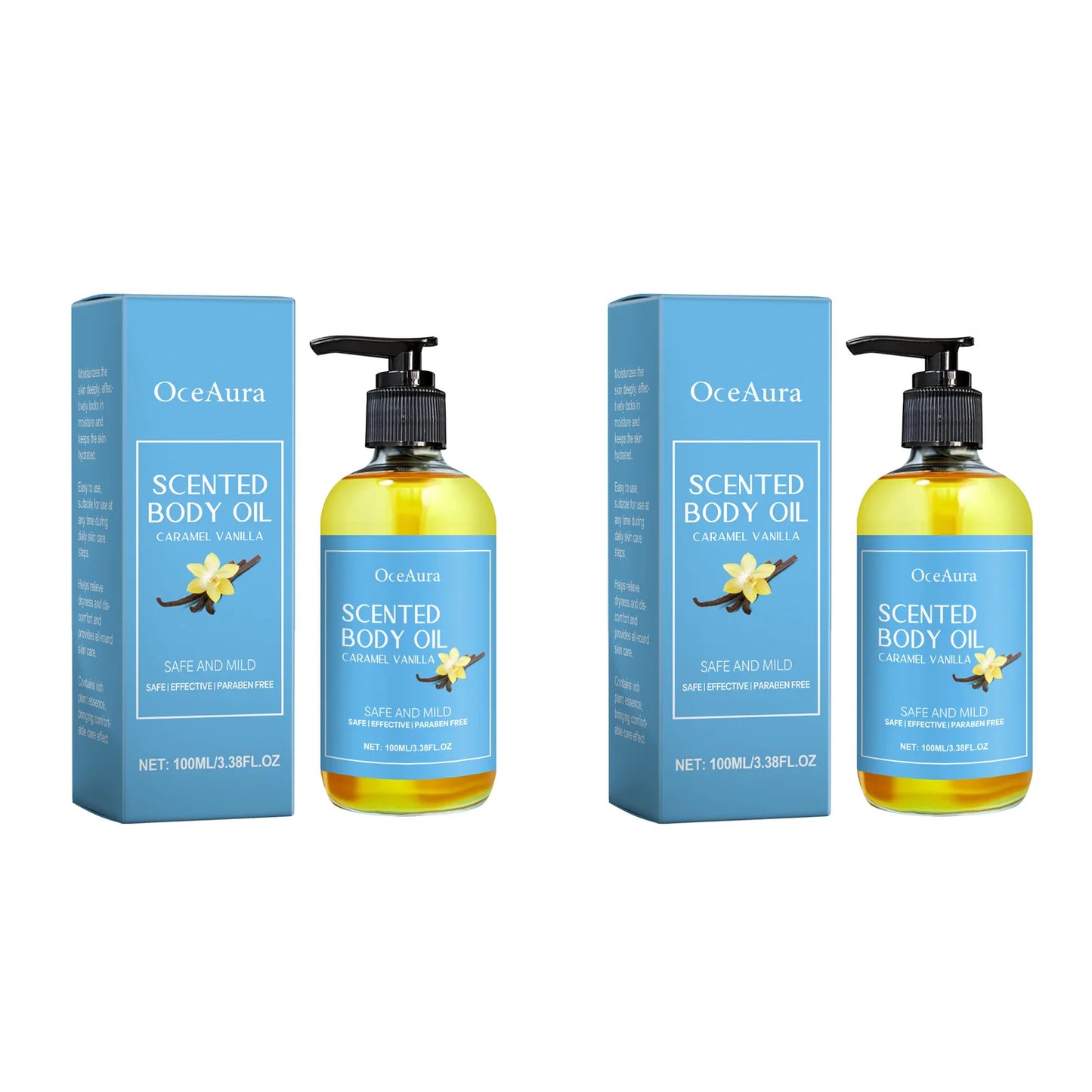 Caramel Vanilla Body Massage Oil – Moisturizing Spa & Relaxing Oil