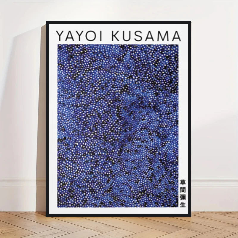 Yayoi Kusama Abstract Pumpkin Canvas Wall Art Print | Unframed