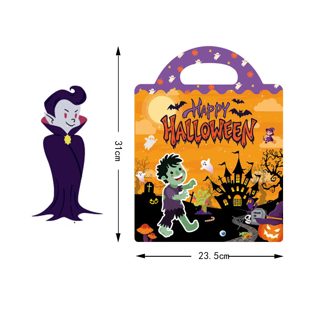 Reusable Sticker Book Kids 3-6 Halloween Christmas Early Learning