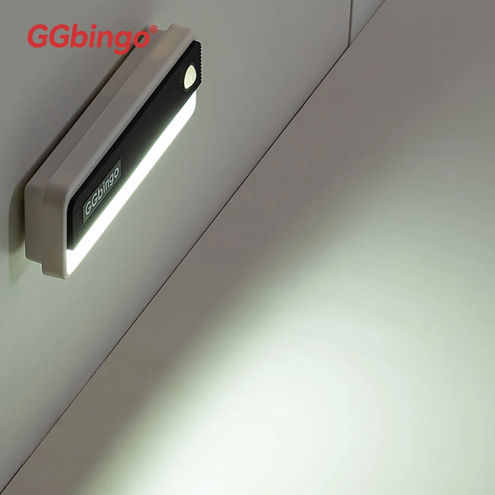 GGbingo New Arrival Human Body Induction Night Light Multi-light Type-C Charging Footlights Wall Lamp 2700K Cabinet Light Peaceful Pleasures Health and Wellness White Light USB Plug