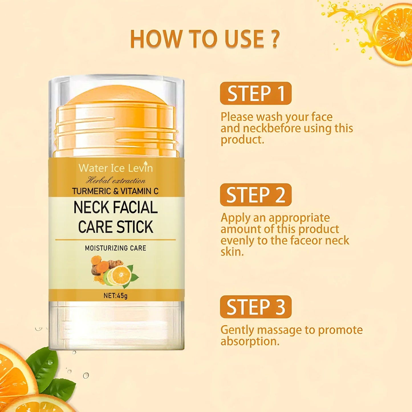 Turmeric & Vitamin C Neck Cream – Anti-Aging Lifting & Firming