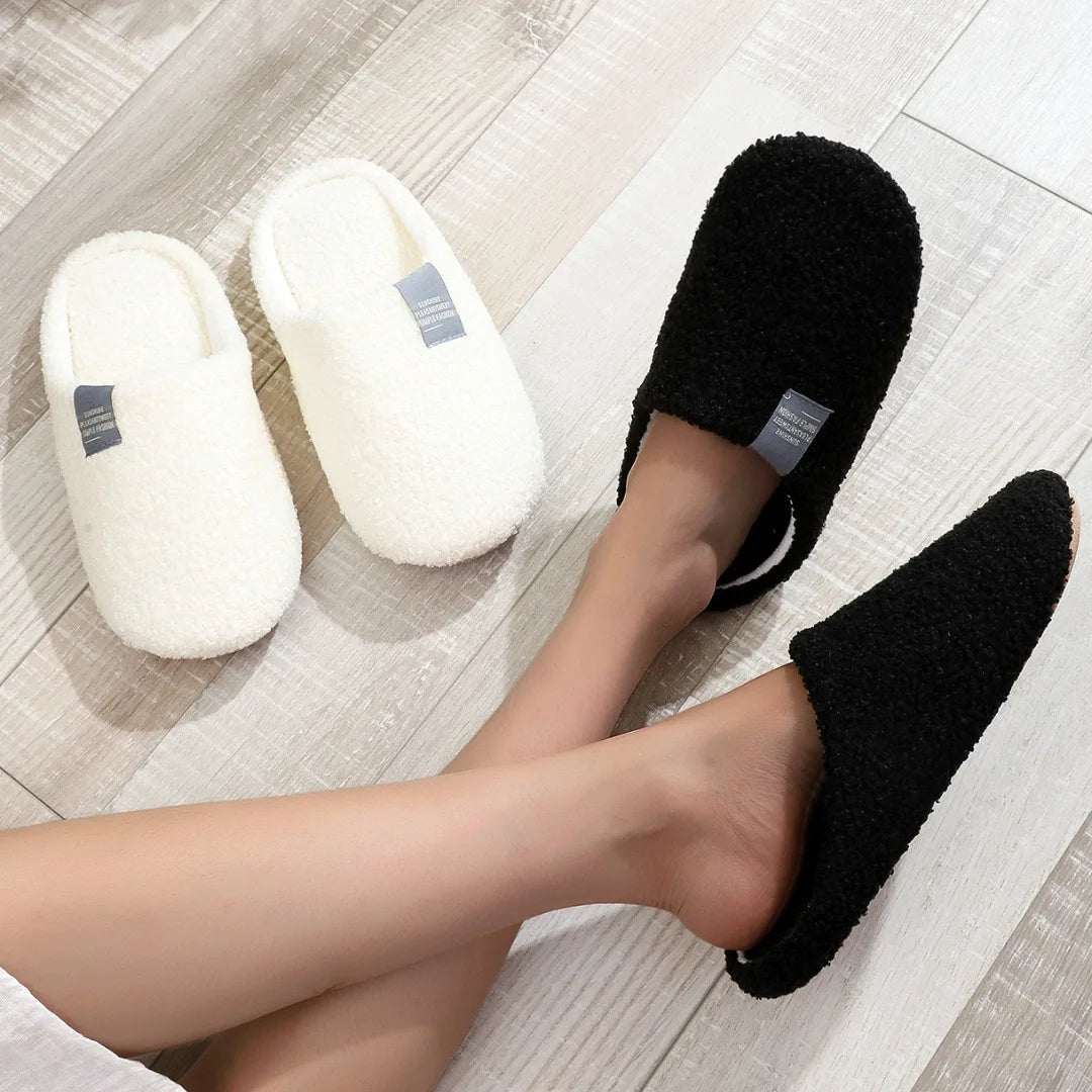 Women's Soft Cotton House Slippers | Cozy Winter Indoor Flats