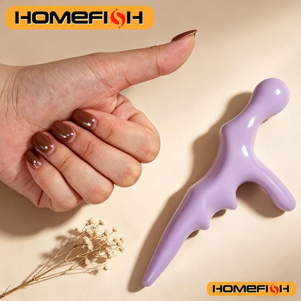 T-Shape Acupoint Massager Thumb Press Trigger Point Relieve Fatigue Manual Full Body Deep Reflexology Tool Peaceful Pleasures Health and Wellness