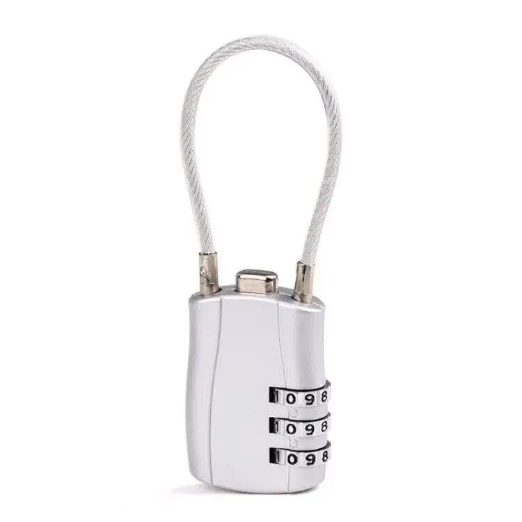 1pc Luggage Travel Lock, School Gym Storage Cabinet Luggage Lock, File Cabinet Tool Box Case Password Lock Peaceful Pleasures Health and Wellness WHITE