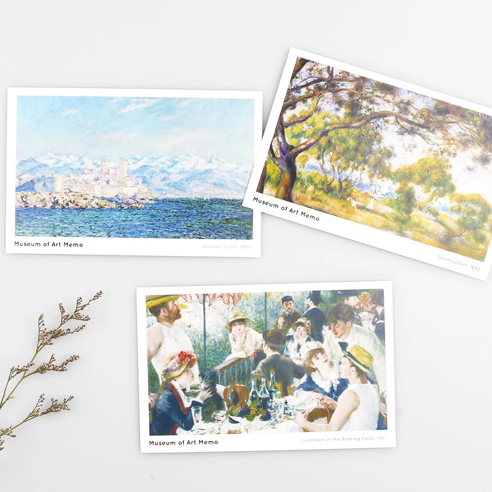 Museum Art Series Postcards Van Gogh Oil Painting Greeting Cards