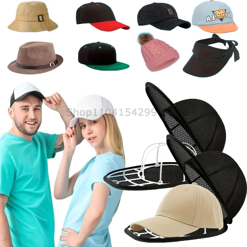 Baseball Cap Washer Cage & Mesh Bag – Shape-Protecting Cleaner