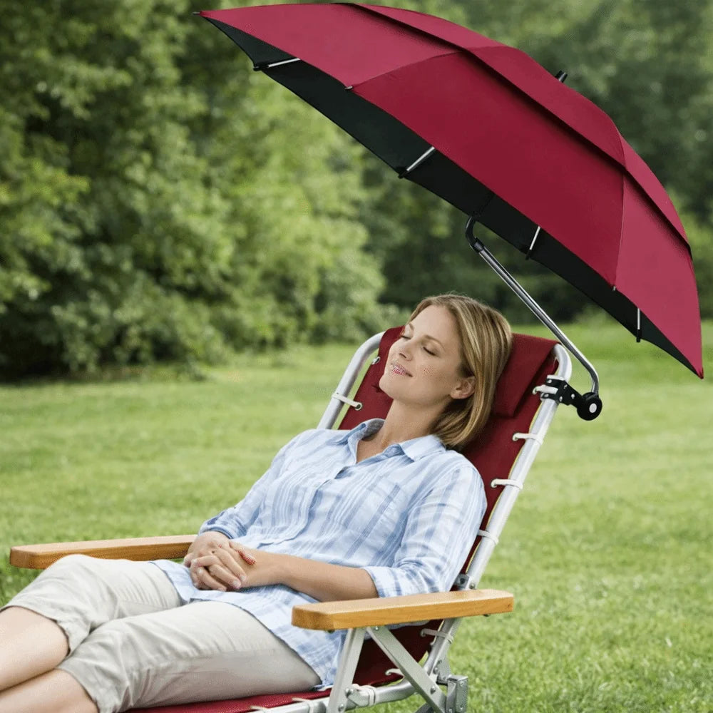 360° Adjustable Clamp Umbrella | Large UV Outdoor Shade
