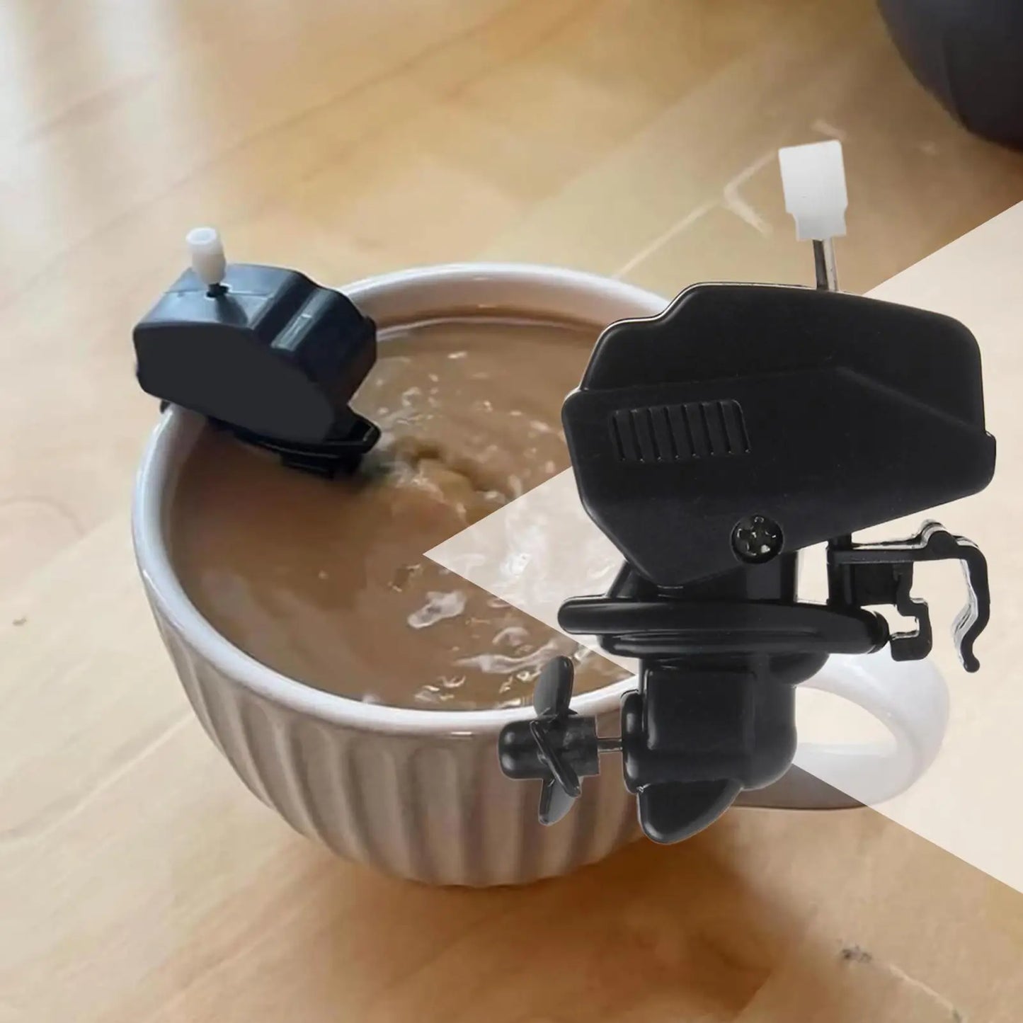 Wind-Up Boat Motor Coffee Stirrer | Novelty Drink Mixer Gadget