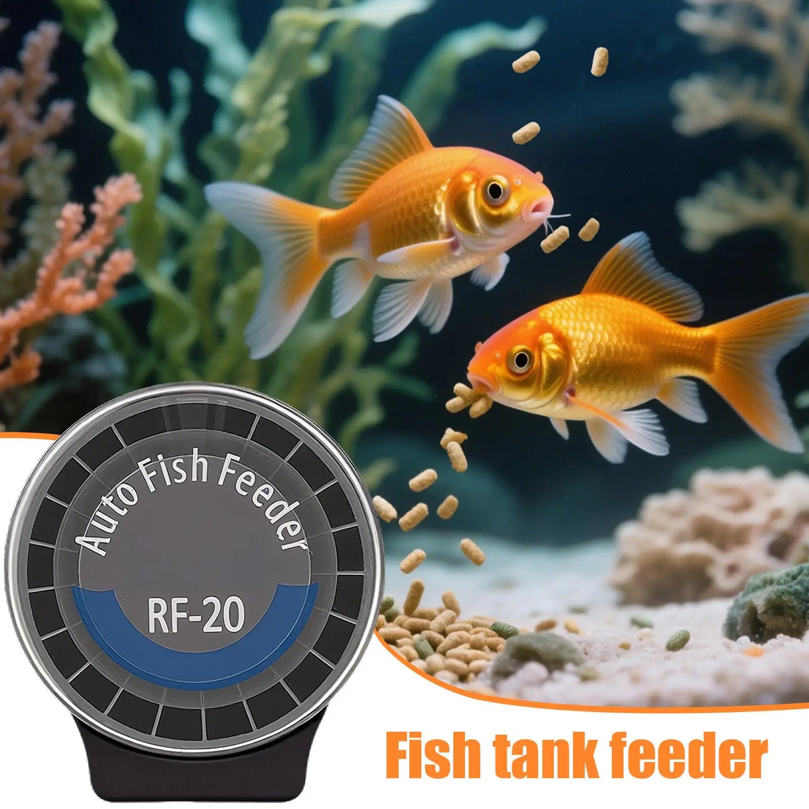 Fish Automatic Feeder 21-Compartment 6 Timers Aquarium Food Dispenser Fish Tank Smart Feeder For Turtle Betta Tetrasfrog Axolotl Peaceful Pleasures Health and Wellness