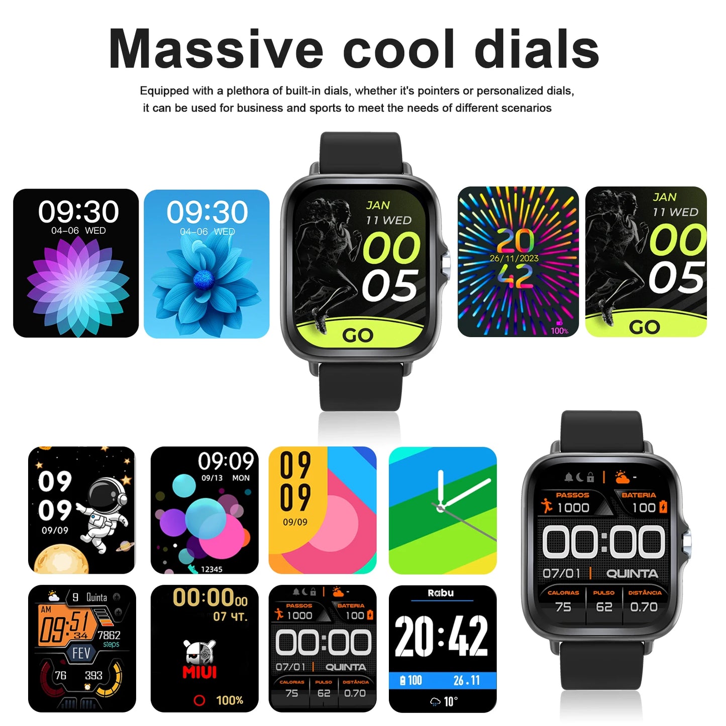 LOMAXFR Smart Watch – Wireless Calling & Multi-Sport Fitness