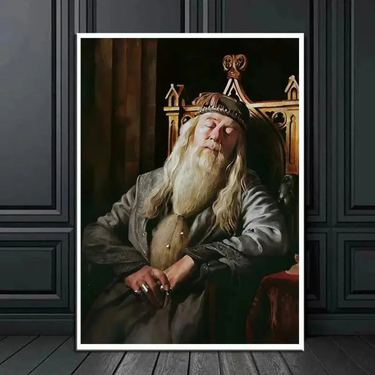 Hogwarts Headmasters Gallery Canvas Wall Art | Magic School Decor Canvas Wall Art Peaceful Pleasures Health and Wellness