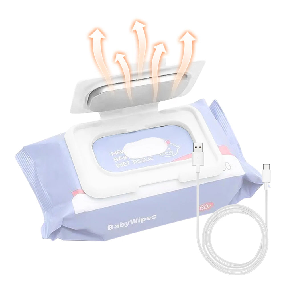 Portable USB Baby Wipe Warmer | Travel-Ready Heater