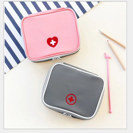 Heart-Shaped Travel First Aid Kit – Compact Emergency Pouch Travel First Aid Kit Peaceful Pleasures Health and Wellness