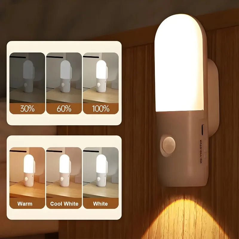 Motion Sensor Night Light – Wireless Magnetic Multi-Color Wall Light