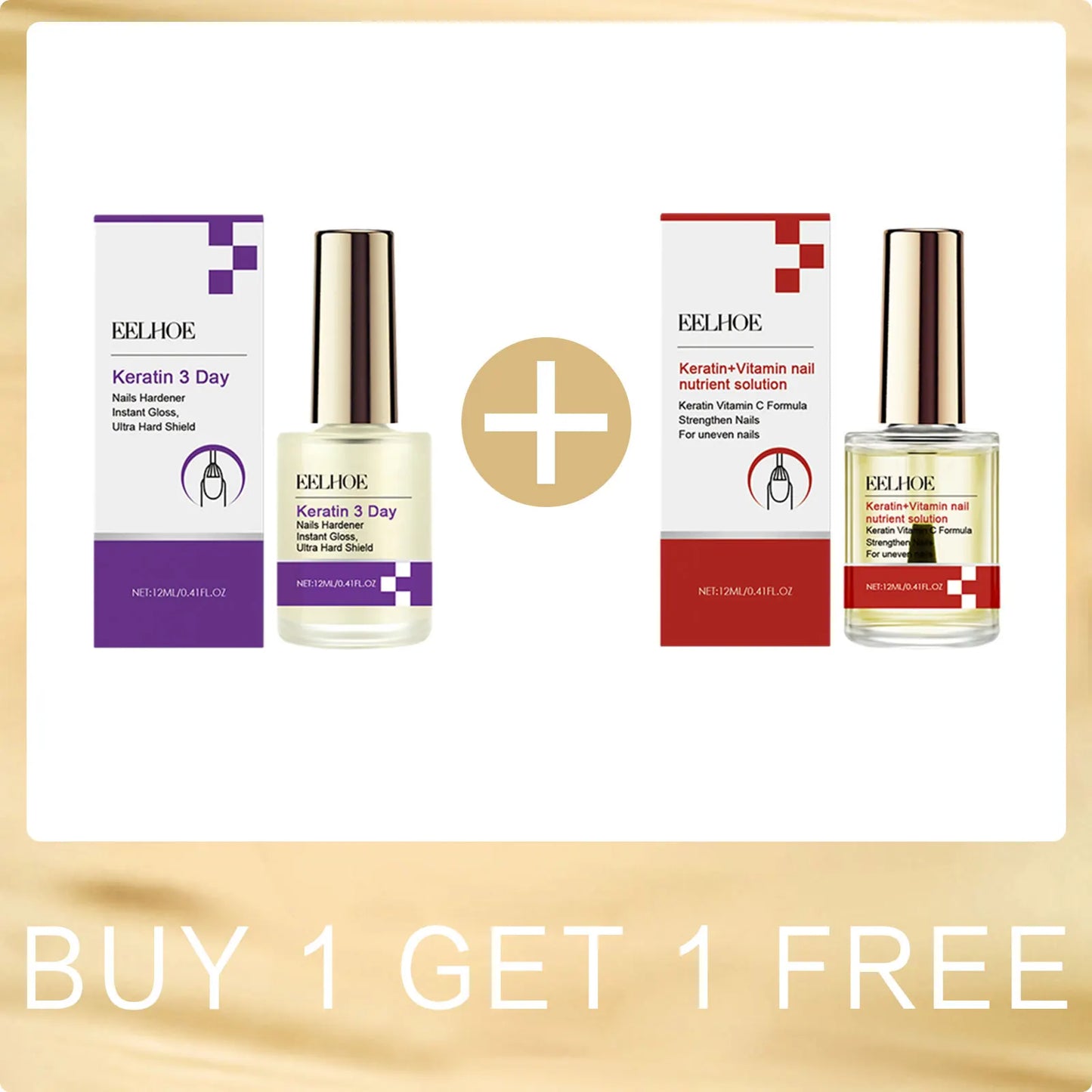 EELHOE Keratin Nail Repair Serum | Strengthening & Growth 12ml