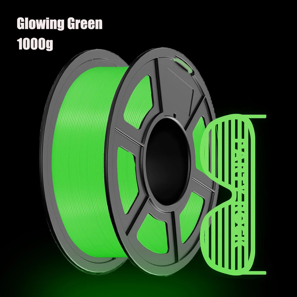 Glow-in-the-Dark PLA 3D Printer Filament 1.75mm | FDM Bundle