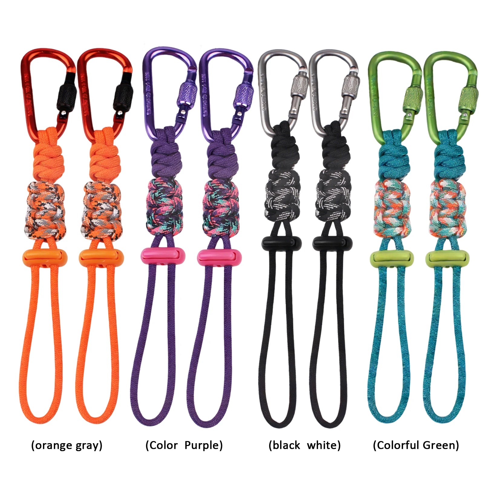 2pcs Water Bottle Holder with Carabiner Clip Multifunctional Lanyard Keychain Outdoor Gear for Men Women Camping & Hiking Trips Peaceful Pleasures Health and Wellness
