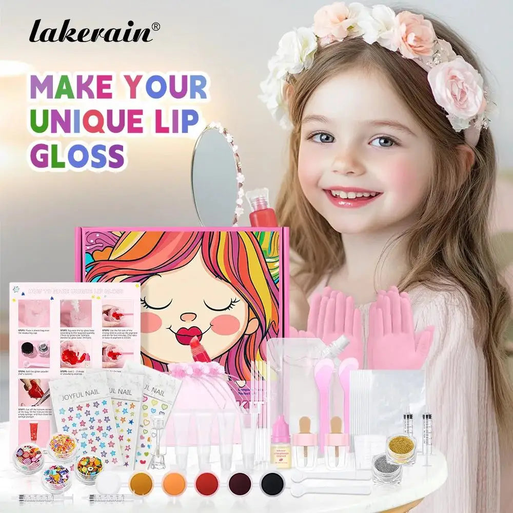 Kids DIY Lip Gloss Making Kit – Fun Creative Makeup Gift Set