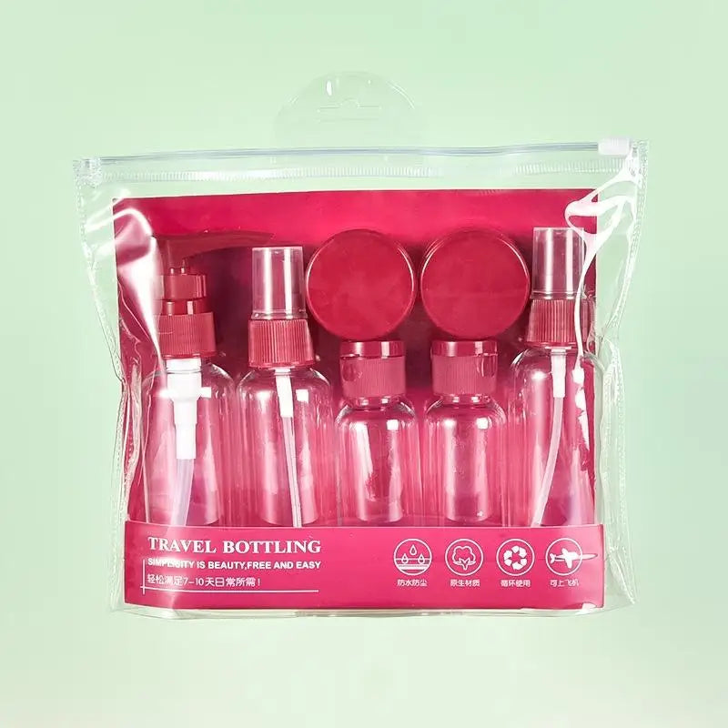 Travel Refillable Bottle Set | 8-Piece Portable Toiletry Kit