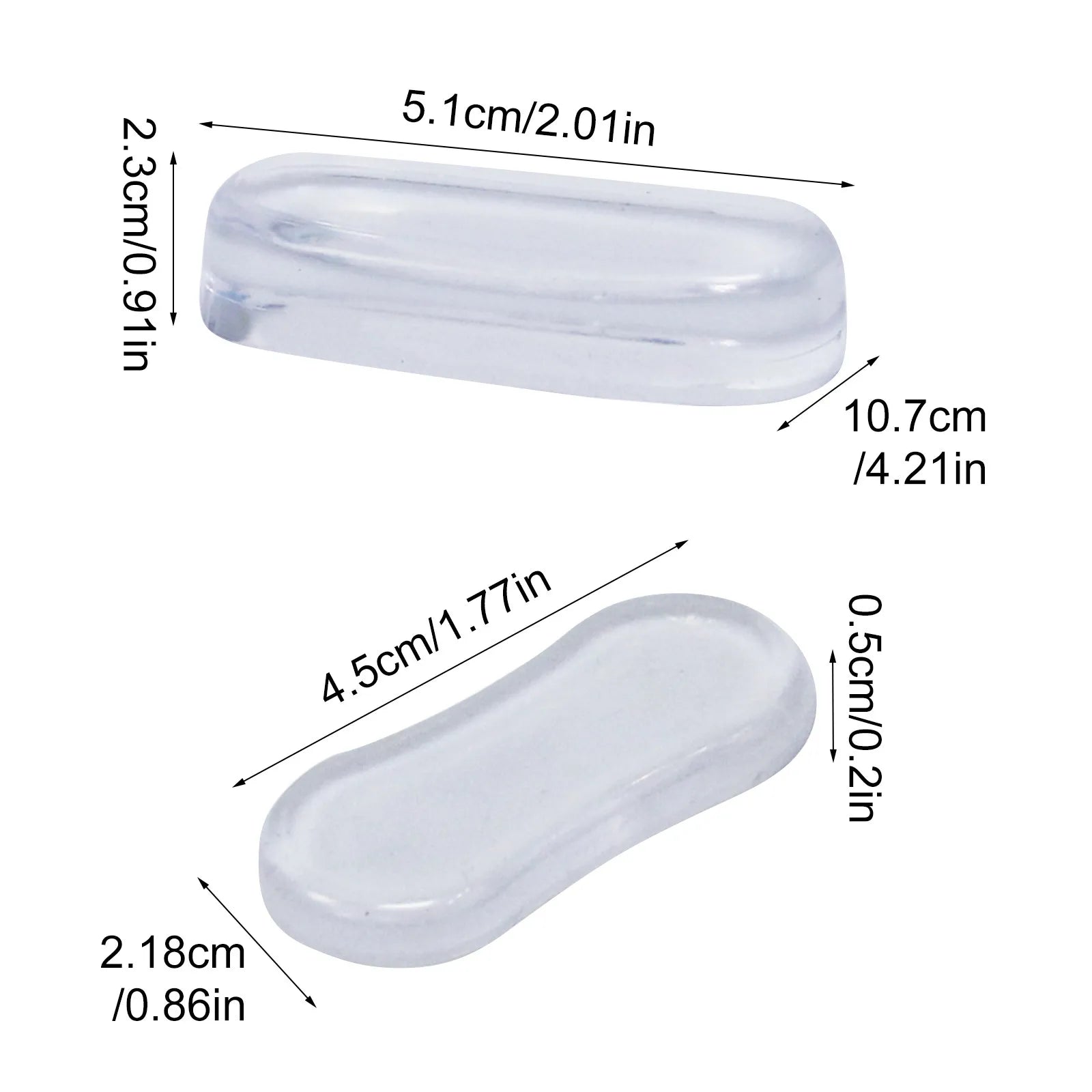 Durable Silicone Toilet Seat Bumper 5 PCS Strong Adhesive Toilet Seat Buffer Pad Shock-Proof Bathroom Accessories Peaceful Pleasures Health and Wellness