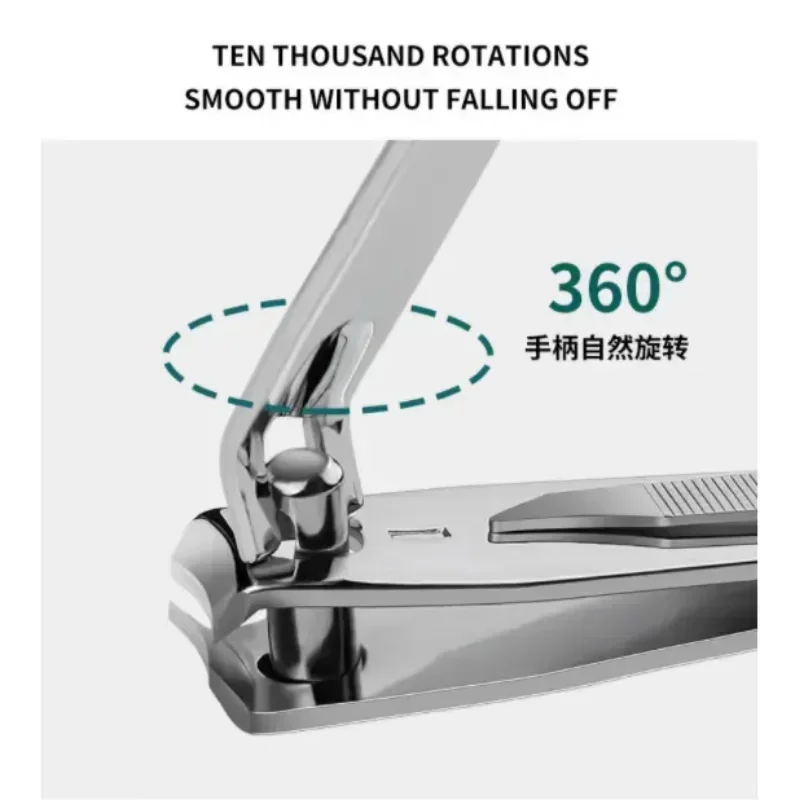 Sharp Fingernail and Toenail Clippers with Nail File, Stainless Steel, Premium Peaceful Pleasures Health and Wellness