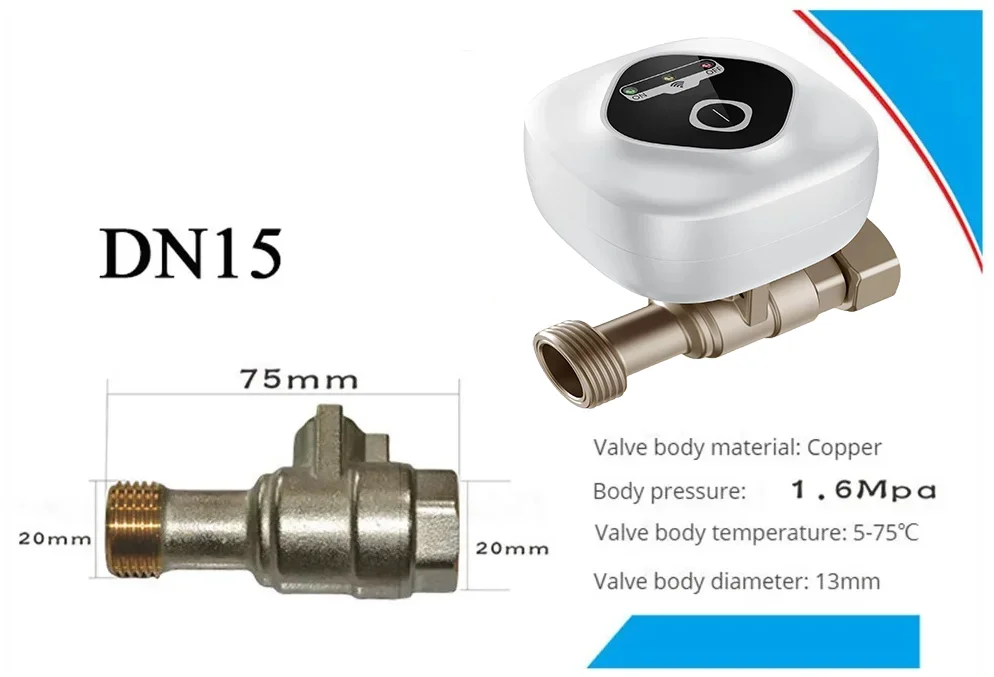 WiFi Smart Ball Valve DN15/DN20/DN25 – Alexa & Google Home