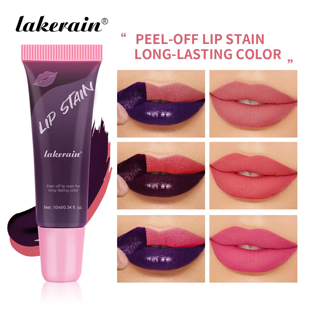 3colors Peel Off Liquid Lipstick Waterproof Long Lasting Tear Lipstick Lip Gloss Women Sexy Makeup Tear Pull Lips Mask Cosmetics Peaceful Pleasures Health and Wellness