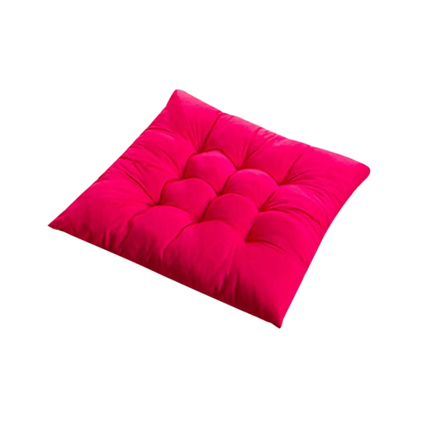 40cm Throw Pillow Chair Fixed Rope Non-Slip Seat Cushion Nap Pillows Home Office Chair Cushion Seat Soft Pad Pillow Sofa Cushion Peaceful Pleasures Health and Wellness Hot Pink