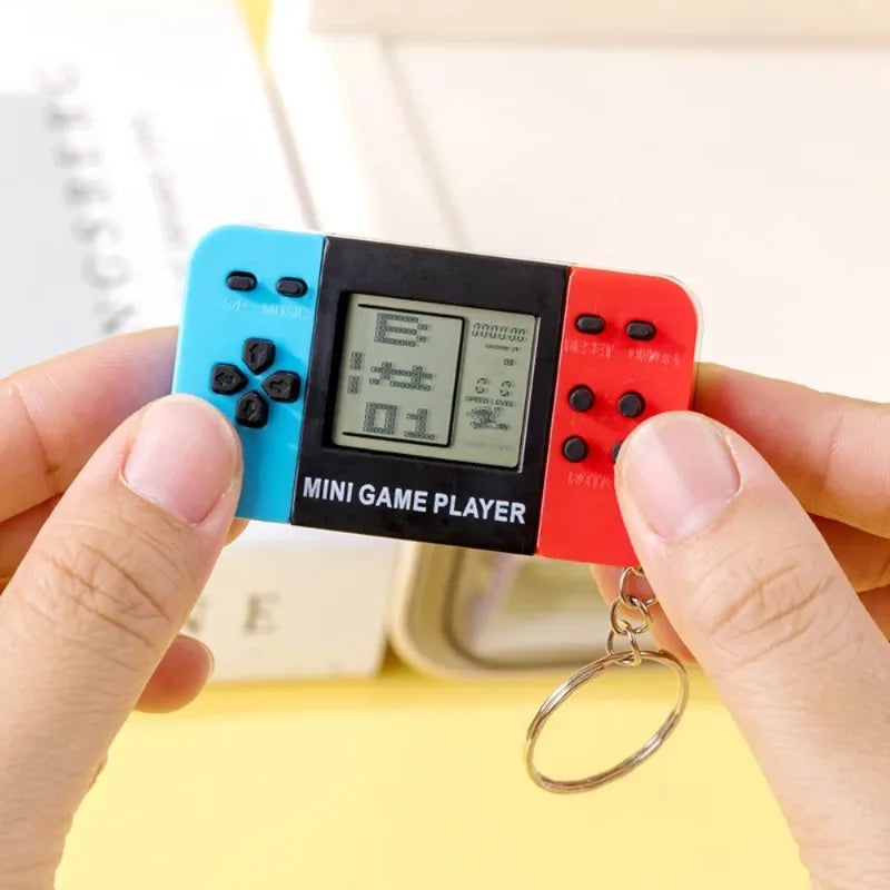 Mini Retro Handheld Game Console Keychain | Classic Pocket Toy