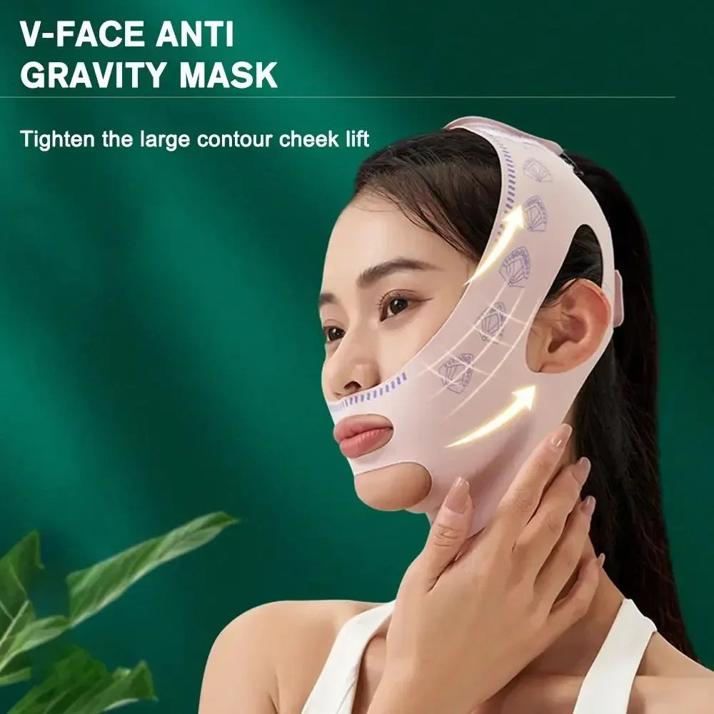 1/2/3pcs Female facial slimming patch V-shaped line shaper, anti wrinkle band on cheeks and chin to improve nasolabial folds Peaceful Pleasures Health and Wellness