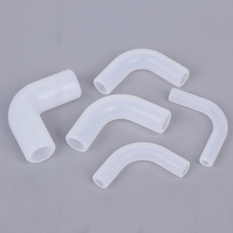 Set of 5 Flexible Silicone Right Angle Joint for Irrigation Tube, Garden Connector Peaceful Pleasures Health and Wellness