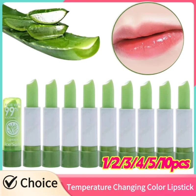 Aloe Vera Color-Changing Lip Balm – Moisturizing & Nourishing