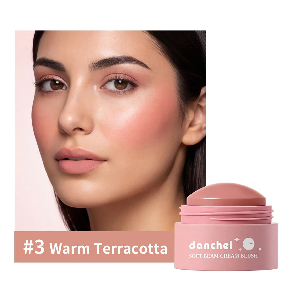 Natural Looking Matte Blush Stick Waterproof Long Lasting Hydrating Blendable Cream Blush Balm Lightweight Cheek Makeup Cosmetic Peaceful Pleasures Health and Wellness 3 Warm Terracotta