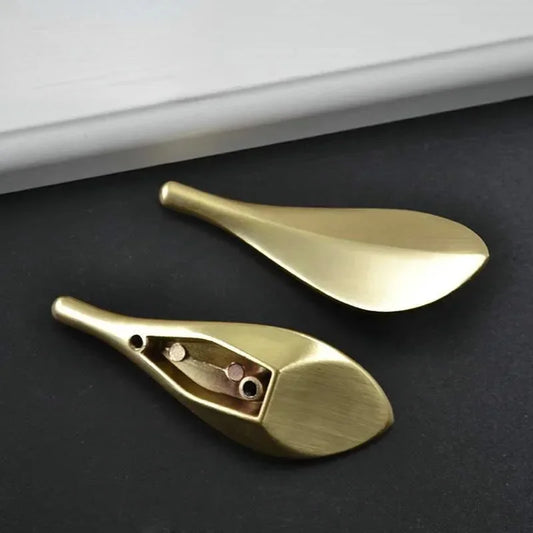 Zinc Alloy Leaf Cabinet Drawer Handle – Double Hole Cabinet Door Handle Oasis Select