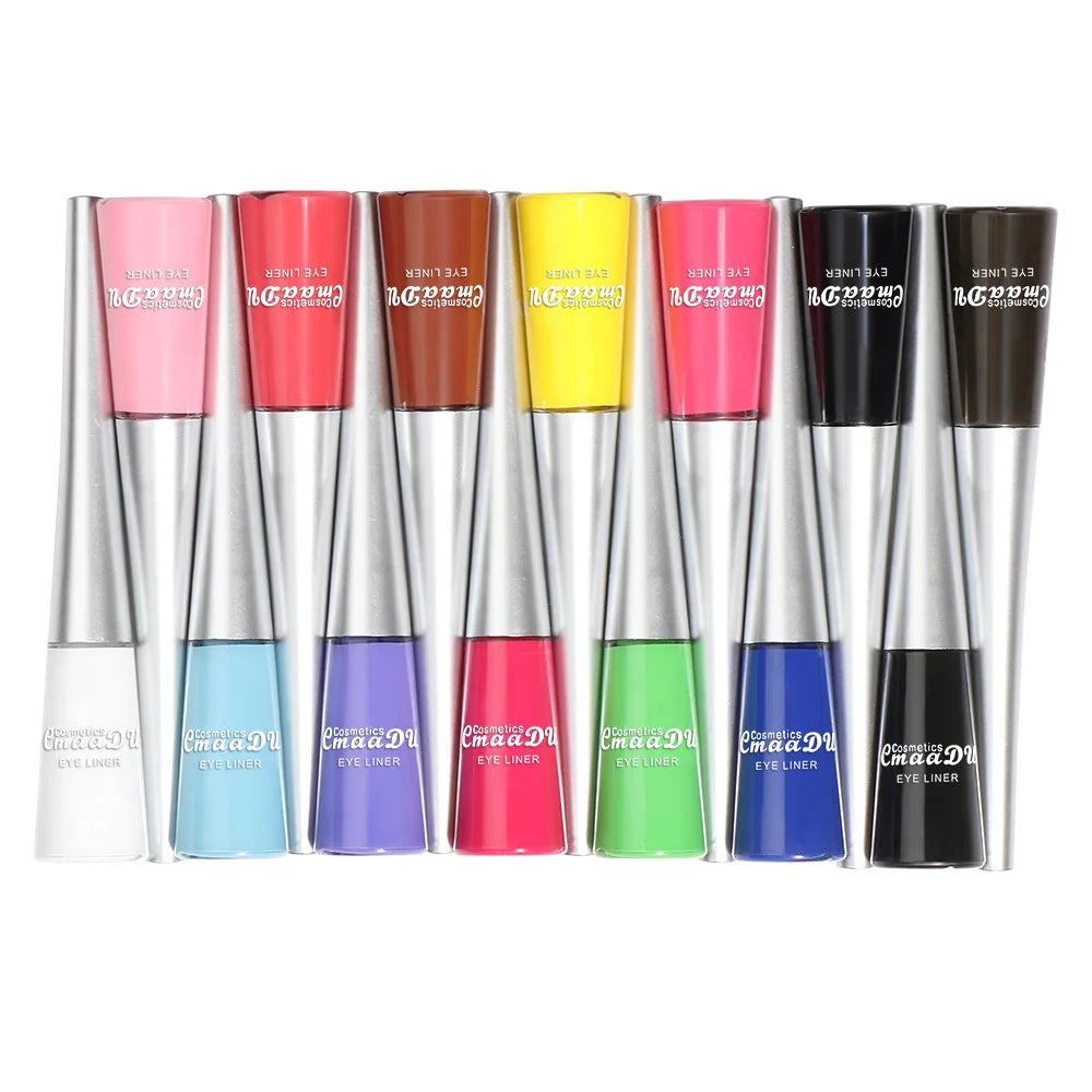 CmaaDU 14-Color Waterproof Liquid Eyeliner Set – Long-Lasting