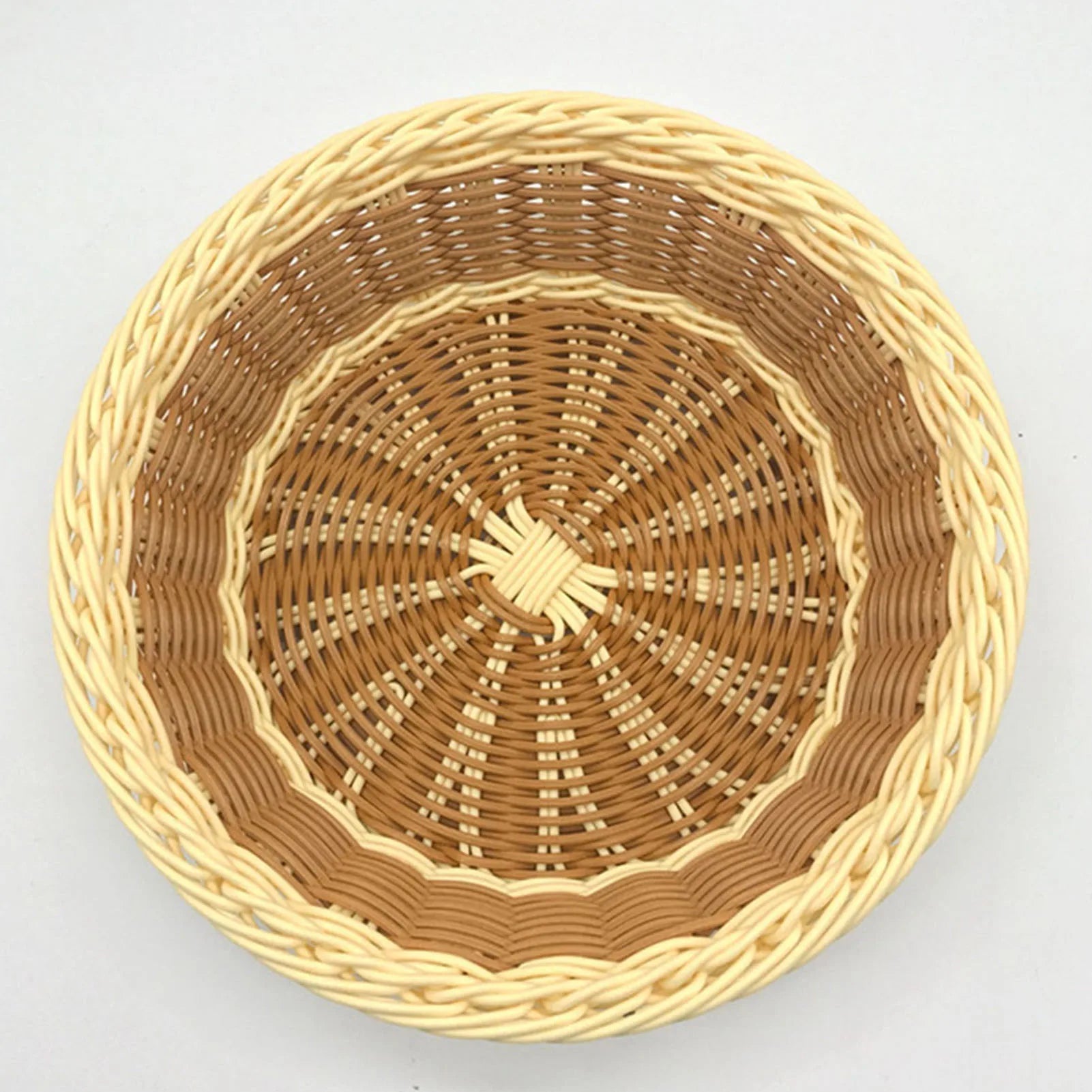 Home Kitchen Food Basket Multipurpose Woven Bread Baskets for Kitchen Dining Room Supplies Peaceful Pleasures Health and Wellness