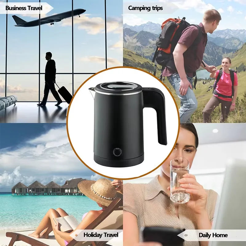 URGGU 500ml Portable Electric Kettle – Fast Boil Travel Kettle