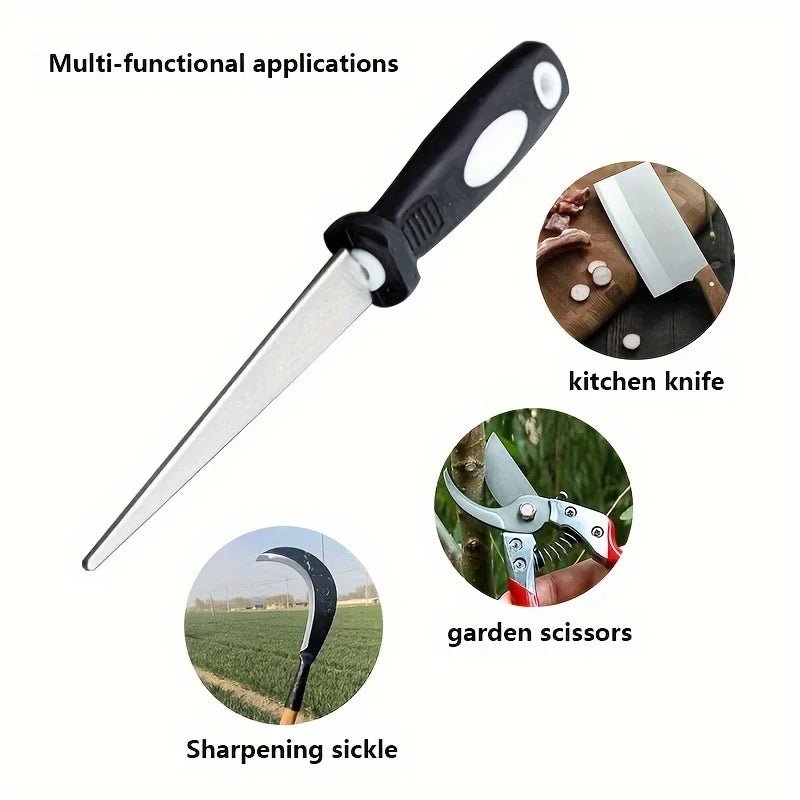 Diamond Double-Sided File Sharpener for Scissors & Garden Tools