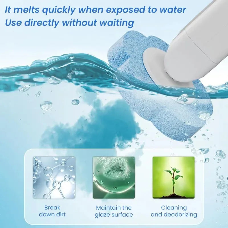 Wall-Mounted Disposable Toilet Brush Set | Extended Handle