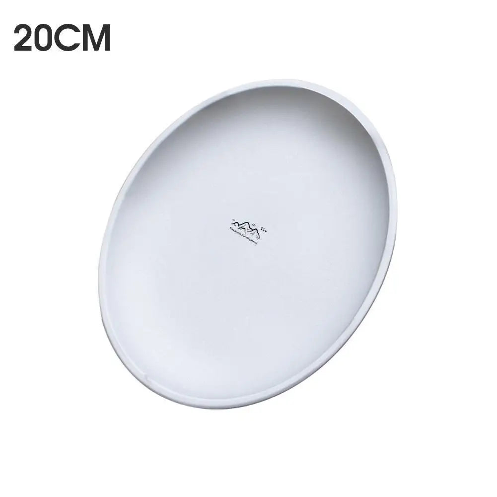Titanium Camping Plates Set – Lightweight Stackable Outdoor Plates